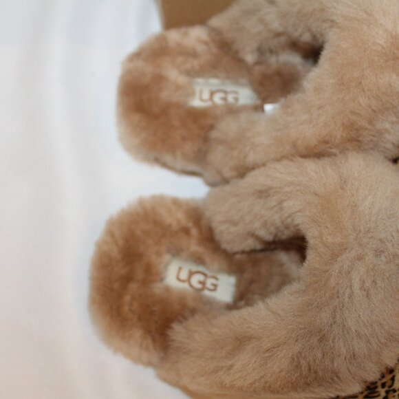 UGG WOMEN'S SPECKLES SCUFFETTE II CHESTNUT‎ BLACK SLIPPERS - Picture 5 of 8